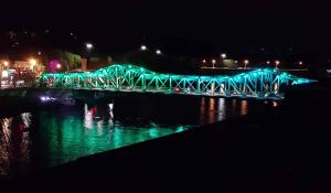 John E. Cox Memorial Bridge Lights Up Lowell