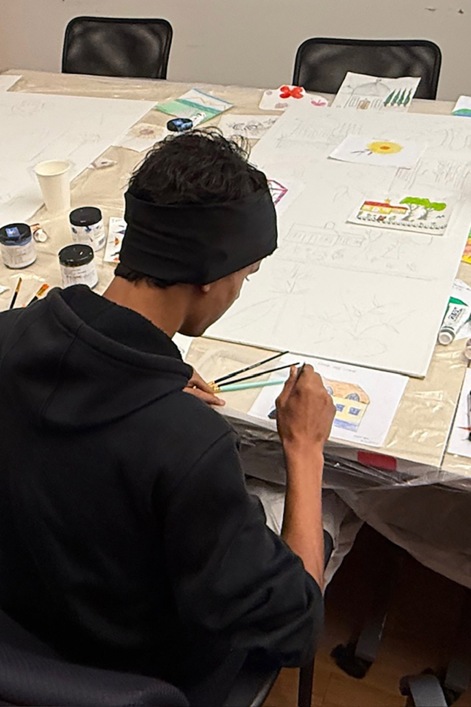 GLCF Awards First Arts Elevate Equity Grant to IINE for Refugee Youth Mural Project